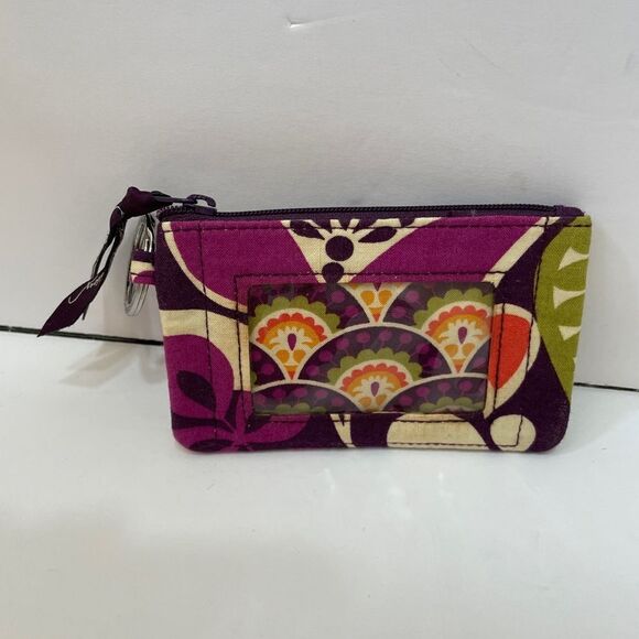NEW WITHOUT TAGS VERA BRADLEY PLUM CRAZY CARD CASE‎ - Picture 1 of 3